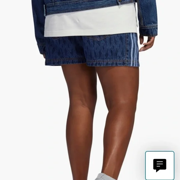 IVY PARK denim shorts size 36 unisex NWT